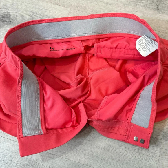 Under Armour Heatgear Pink Shorts Size 8/ EU 38 - Picture 8 of 16